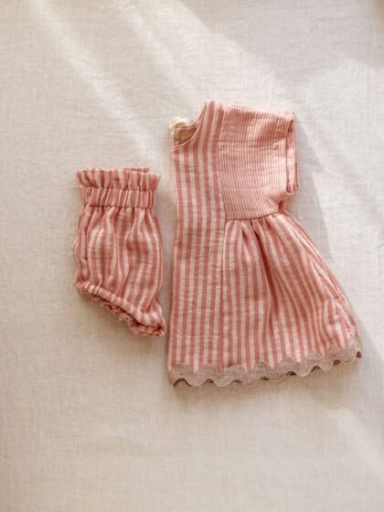 Vestido Raya Durazno