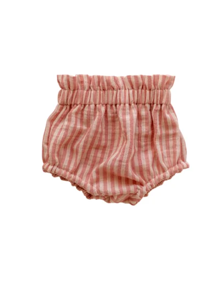 Braguitas para bebé / rayas durazno