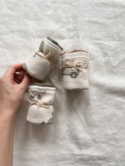 Set de pañuelos para bebé con estampado para niños