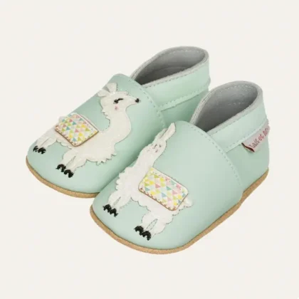 Pantuflas de cuero - Llama