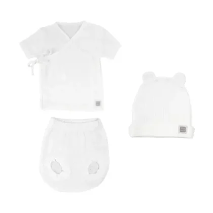 Conjunto manga corta con ranita y gorro Narvik