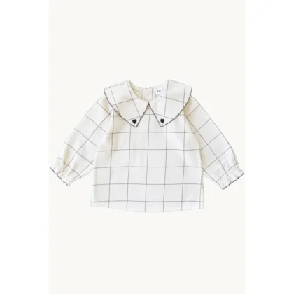 Blusa  con Estampado de Cuadros