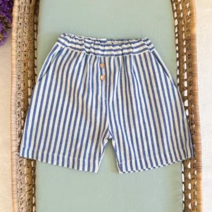 Pantalón Corto Raya Azul