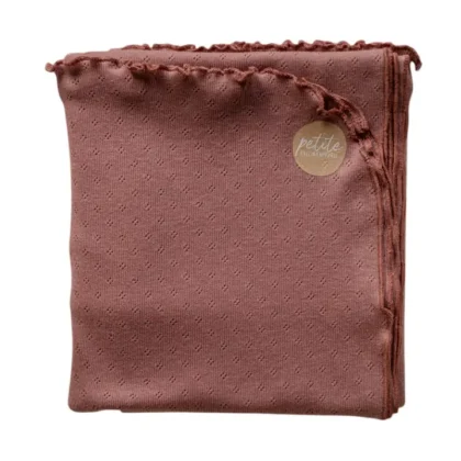 Manta de Pointoille de Algodón / Arcilla