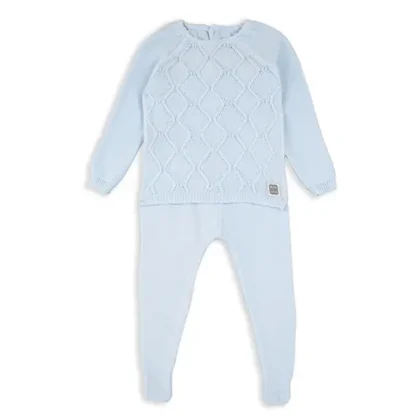 Conjunto Met celeste 100% Algodón