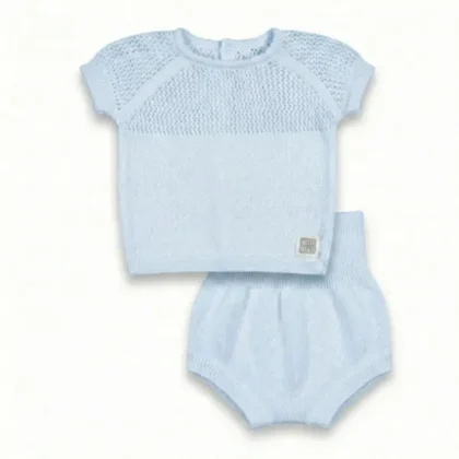 Conjunto Bebé Alo 100% Algodón celeste