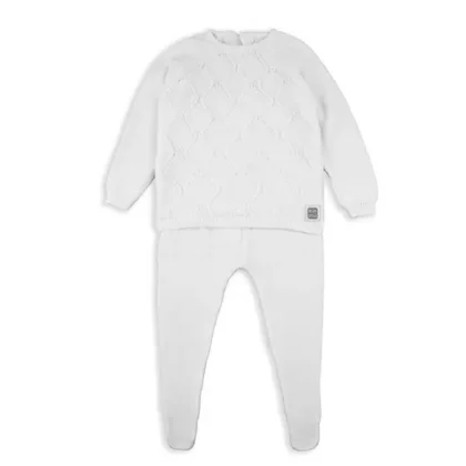 Conjunto Met blanco 100% Algodón