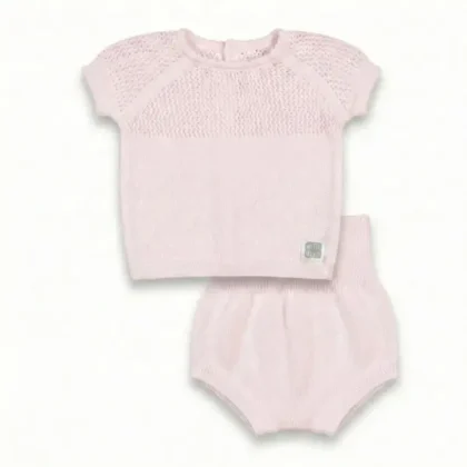 Conjunto Bebé Alo 100% Algodón Rosa
